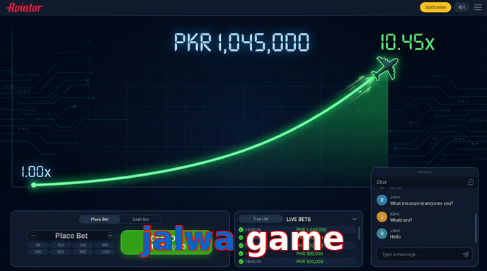 Main screen of Jalwa Game aviator page for PK players