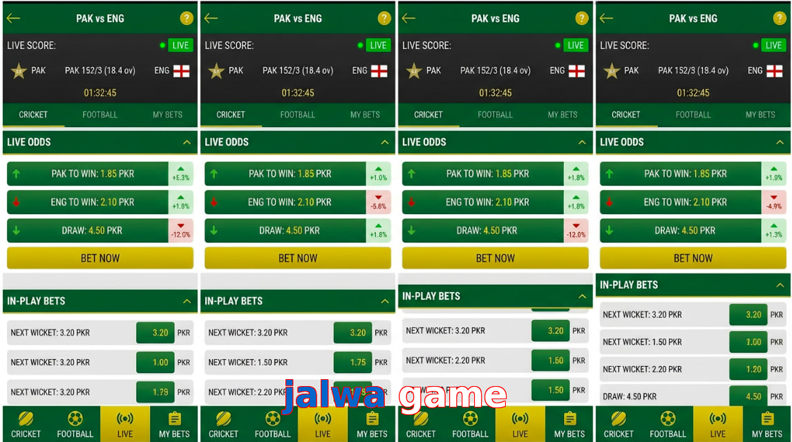 Game list for Jalwa Game bet section