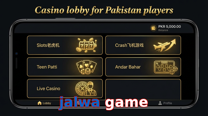 Lobby view of Jalwa Game for Pakistan users